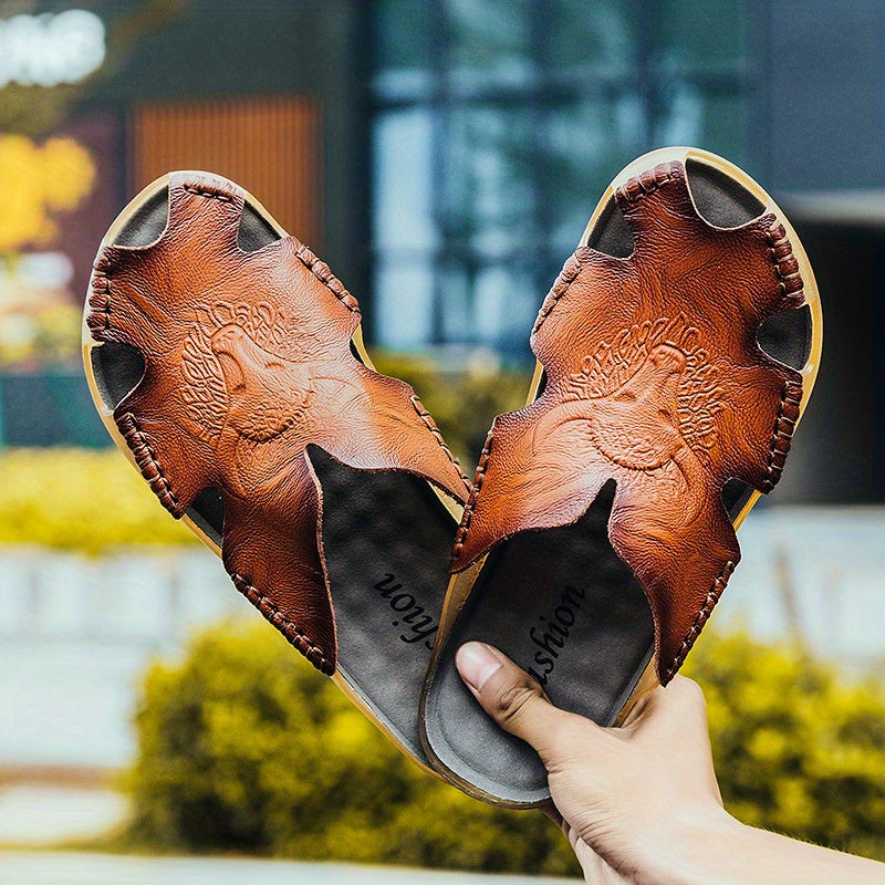 Men's Wear Resistant Non Slip Comfy Slides Beach Shoes