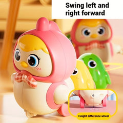 Adorable Yellow Chicken Toy for Kids with Chain and Ratchet