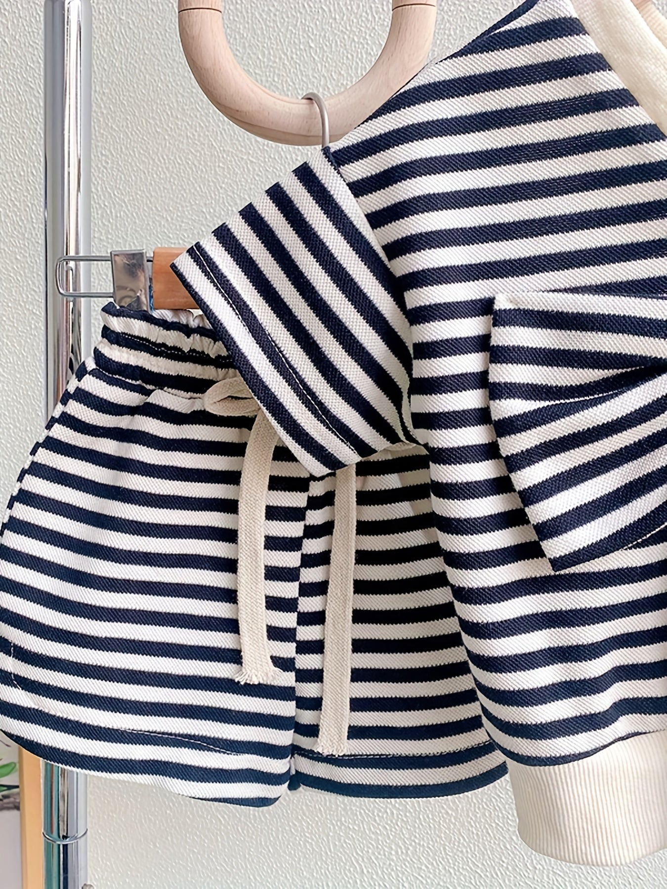 2pcs Toddler Girls Striped T Shirt & Shorts Set Kids Summer Clothes