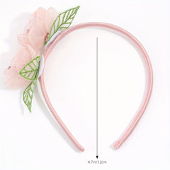 Floral Headband Baby Girls 2 Flowers Toddler Hair Hoop