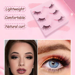 Cat Eye Fluffy False Eyelashes All Match Makeup Faux Mink