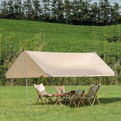 Portable Camping Awning 3x3M Waterproof PU 3000mm Ideal for Outdoors Travel