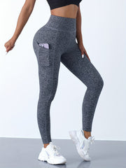 High Waist Slim Yoga Legging Pocket Workout Yoga Pant