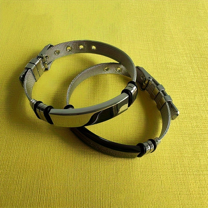 Unisex Stainless Steel Couple Bracelet Titanium Steel Bracelet