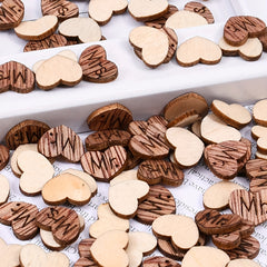 Wooden Love Heart Lettering Wedding Table Decoration 100pcs