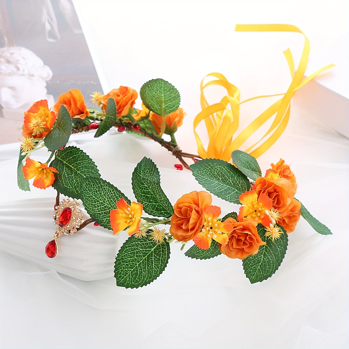 Children's Rose Wreath Hair Accessory for Fairy Girl