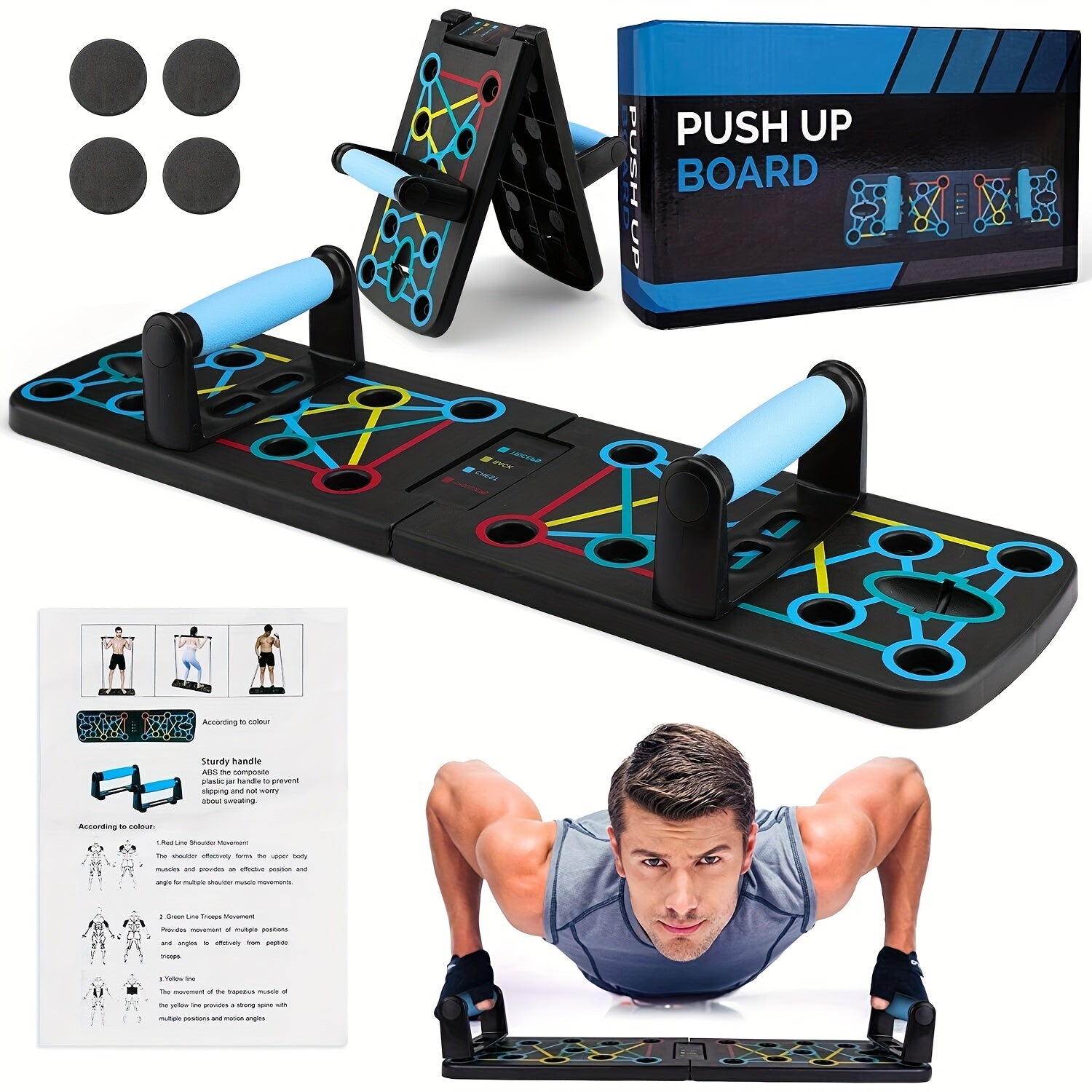 Foldable Push up Board Abdominal Exercise Equipment