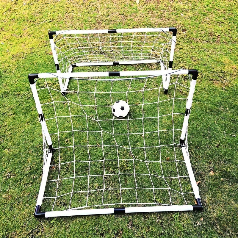 2pcs Plastic Soccer Goal Portable Backyard Training Soccer Goal
