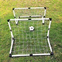 2pcs Plastic Soccer Goal Portable Backyard Training Soccer Goal