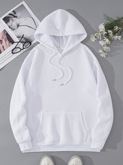 Letter & Mushroom Print Hoodie Long Sleeve Sweatshirt