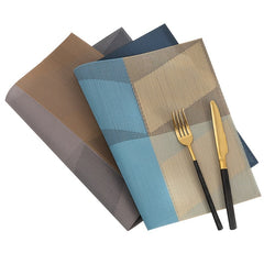 1pc PVC Western Placemat Light Style Heat Insulation Waterproof Cup Mat