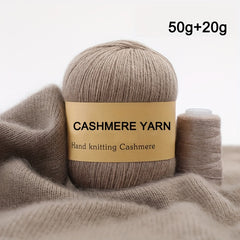 50g Mink Wool Cashmere Yarn - Medium Thick Hand Knitted Sweater Wool Ball