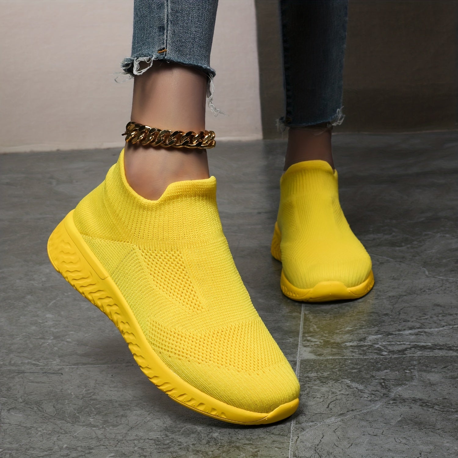 Stylish Air Cushion Running Shoes Slip On Casual Sneakers Women's