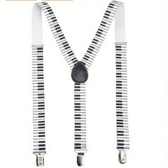Adjustable Piano Keyboard Suspenders Music Party Supplies