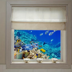 Clownfish in Seabed Privacy Stained Glass Film