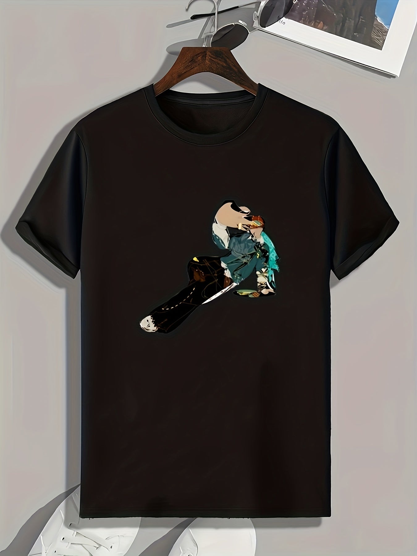 Abstract Painting Print Men's Graphic T-shirt for Summer
