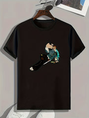 Abstract Painting Print Men's Graphic T-shirt for Summer