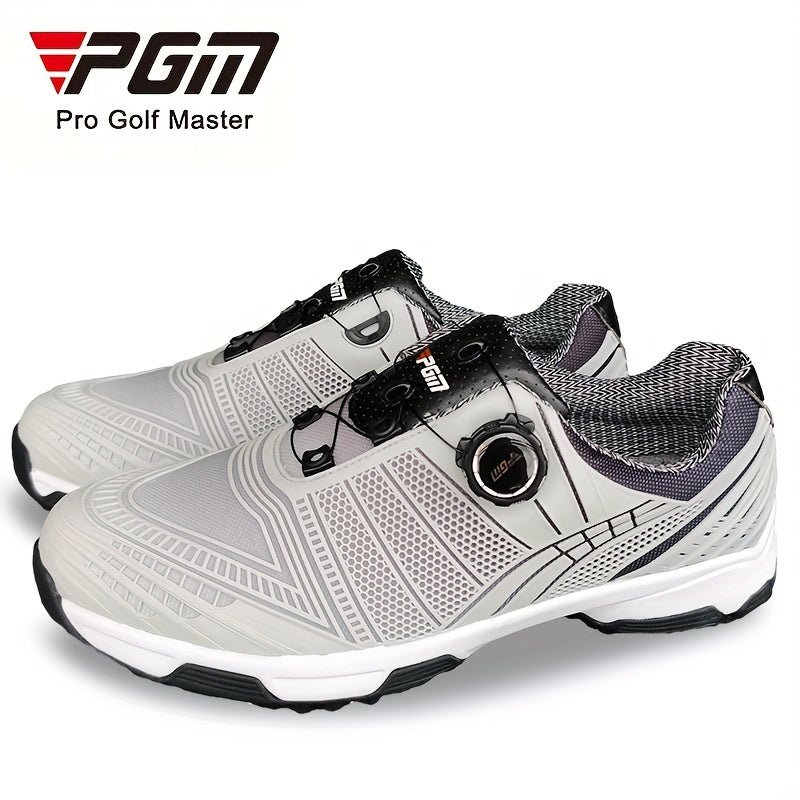 PGM Men's Golf Shoes With Rotary Buckle Lightweight Nylon Sports Sneakers
