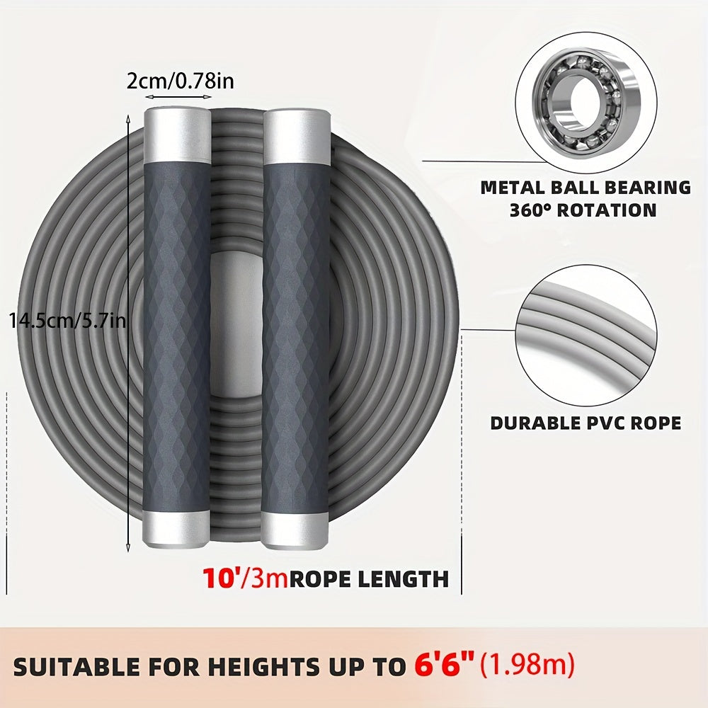 Aluminum Handle Skipping Rope 7mm Heavy Jump Rope 3M 10ft Long