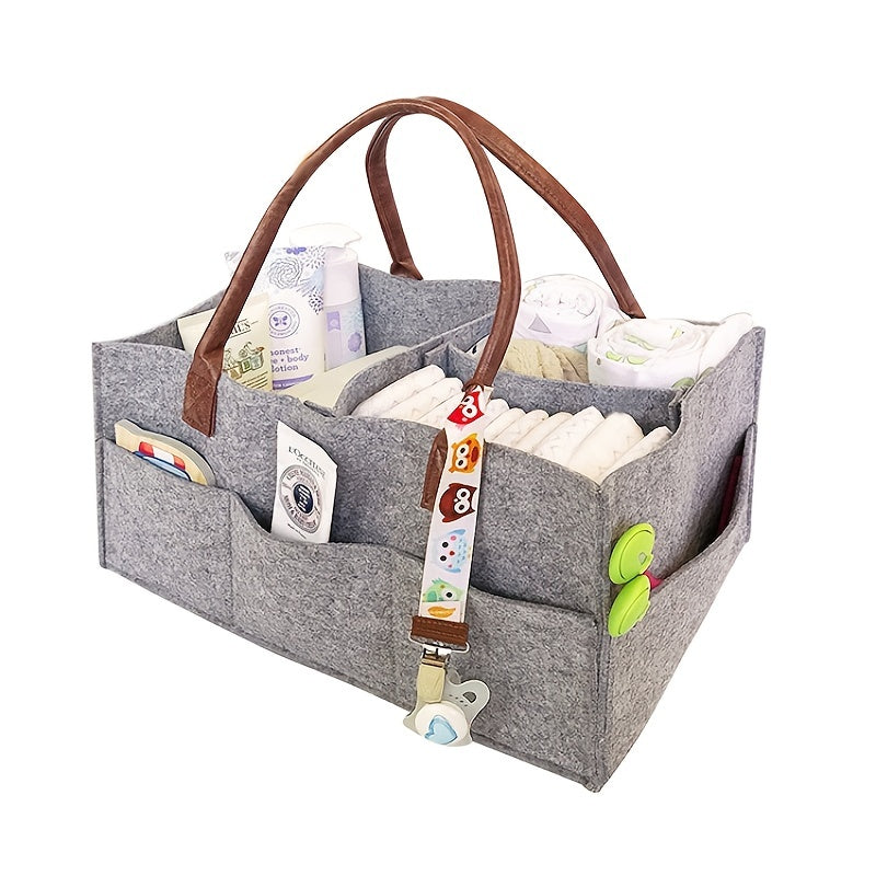 Removable Felt Storage Basket for Mommy Bag Organization