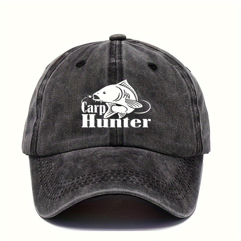 Unisex Baseball Hat Adjustable Retro Printed Hat Outdoor Fishing Hat