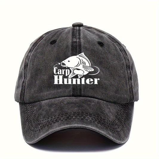 Unisex Baseball Hat Adjustable Retro Printed Hat Outdoor Fishing Hat