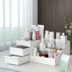 Makeup Organizer With Drawers Countertop Cosmetic Storage Box