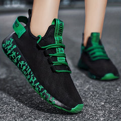 Women's Breathable Knit Sneakers Casual Lace Up Running Shoes