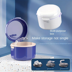 Portable Denture Cups Teeth Storage Box for Travel