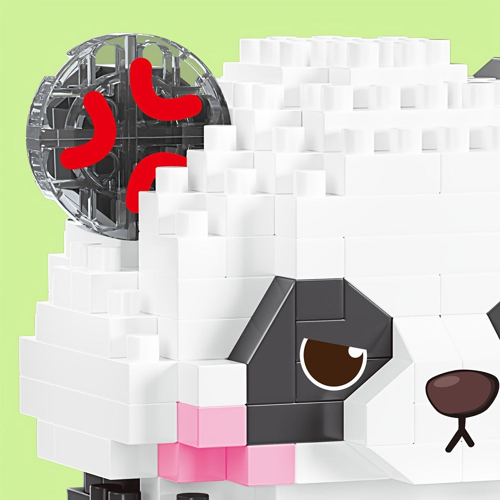 Panda Building Blocks DIY Animal Model Assembled Buillding Block Toys