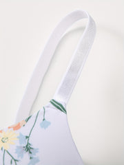 Floral Print Wireless Bra Comfy & Breathable Intimates