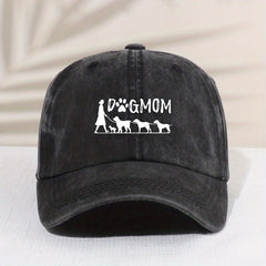 Kids Dog Mom Embroidered Sunshade Baseball Cap