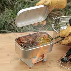 Portable Aluminum Lunch Box for Outdoor Camping
