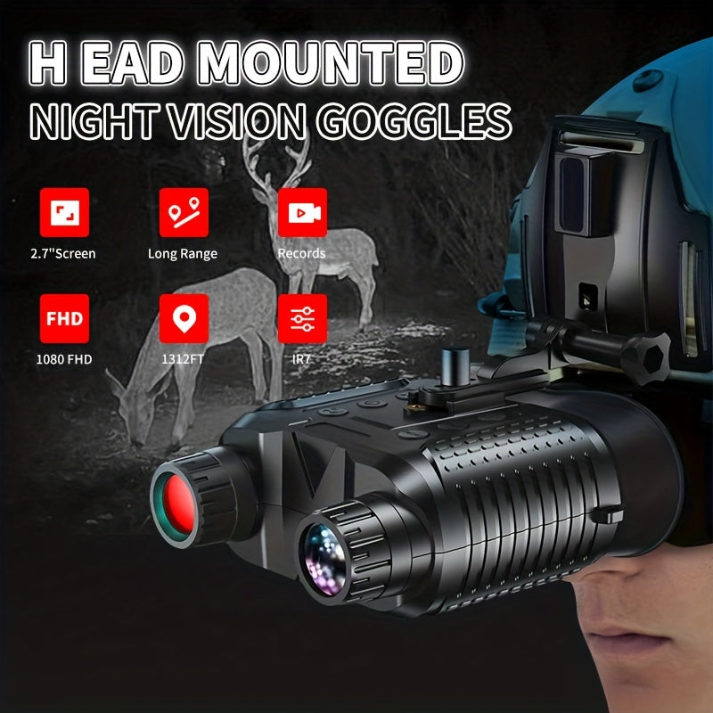 HD 10X Night Vision Binoculars 1080P Infrared Zoom USB Charging