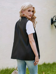 Sleeveless Open Front Vest for Women