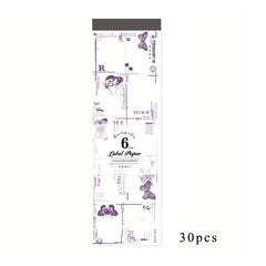 30 Sheets Memo Pad Summer Flower Series DIY Decoration Base Post