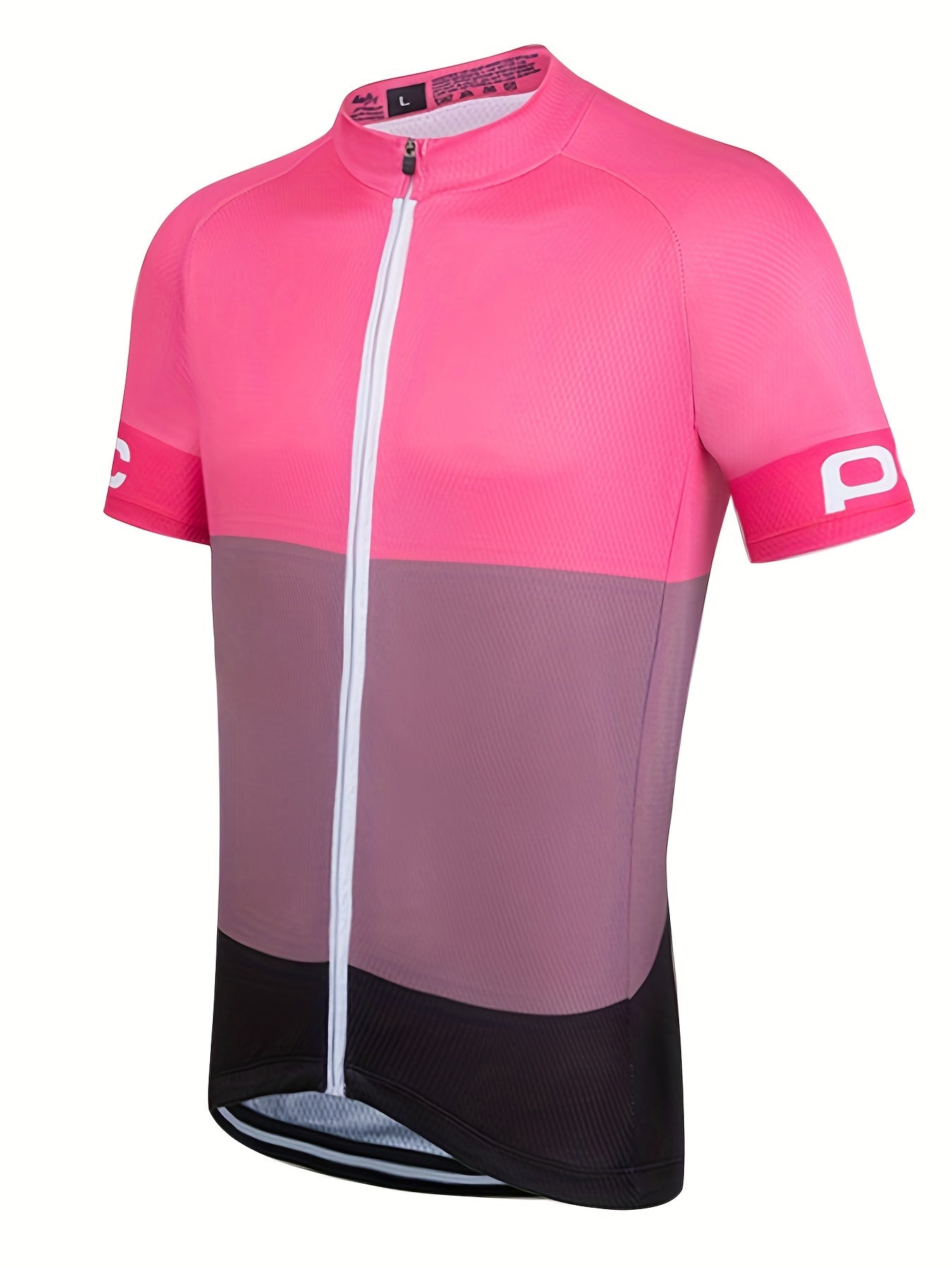 Quick Dry Men's Cycling Jersey with Rear Pocket Moisture Wicking Shirt