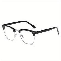 Vintage Anti Light Glasses Transparent Lenses