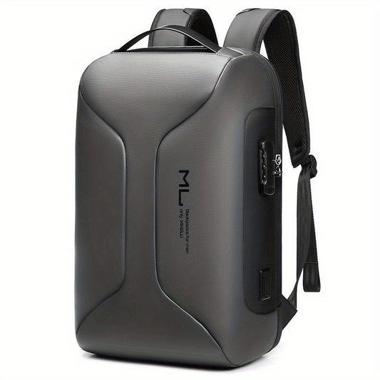 Men's Business Backpack USB Charging Anti Theft Lock Waterproof Bag Travel