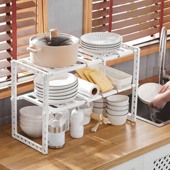 Extendable Stainless Steel Kitchen Sink Storage Rack