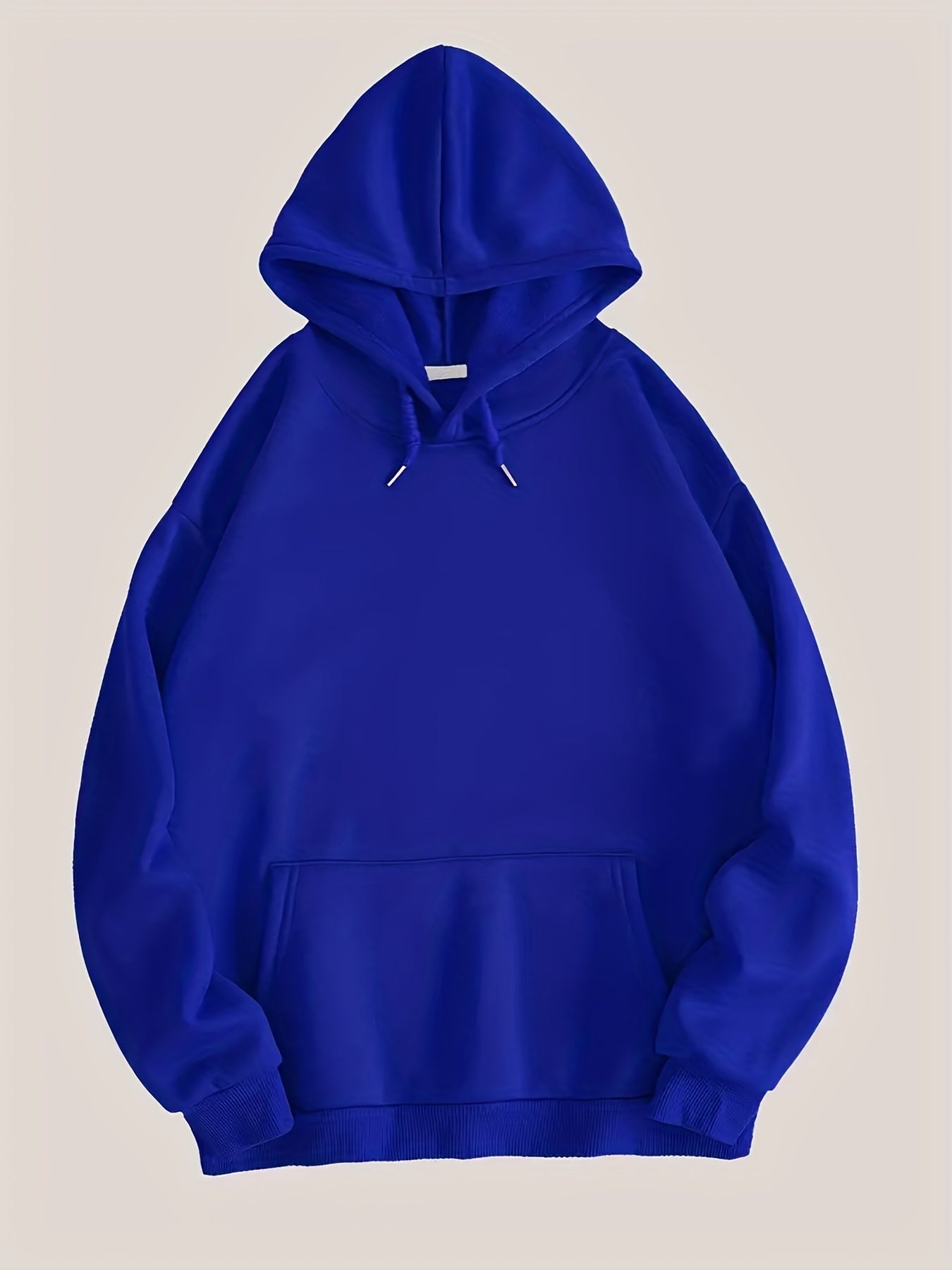Solid Hoodie With Pocket Long Sleeve Casual Sweatshirt Women's Clothing