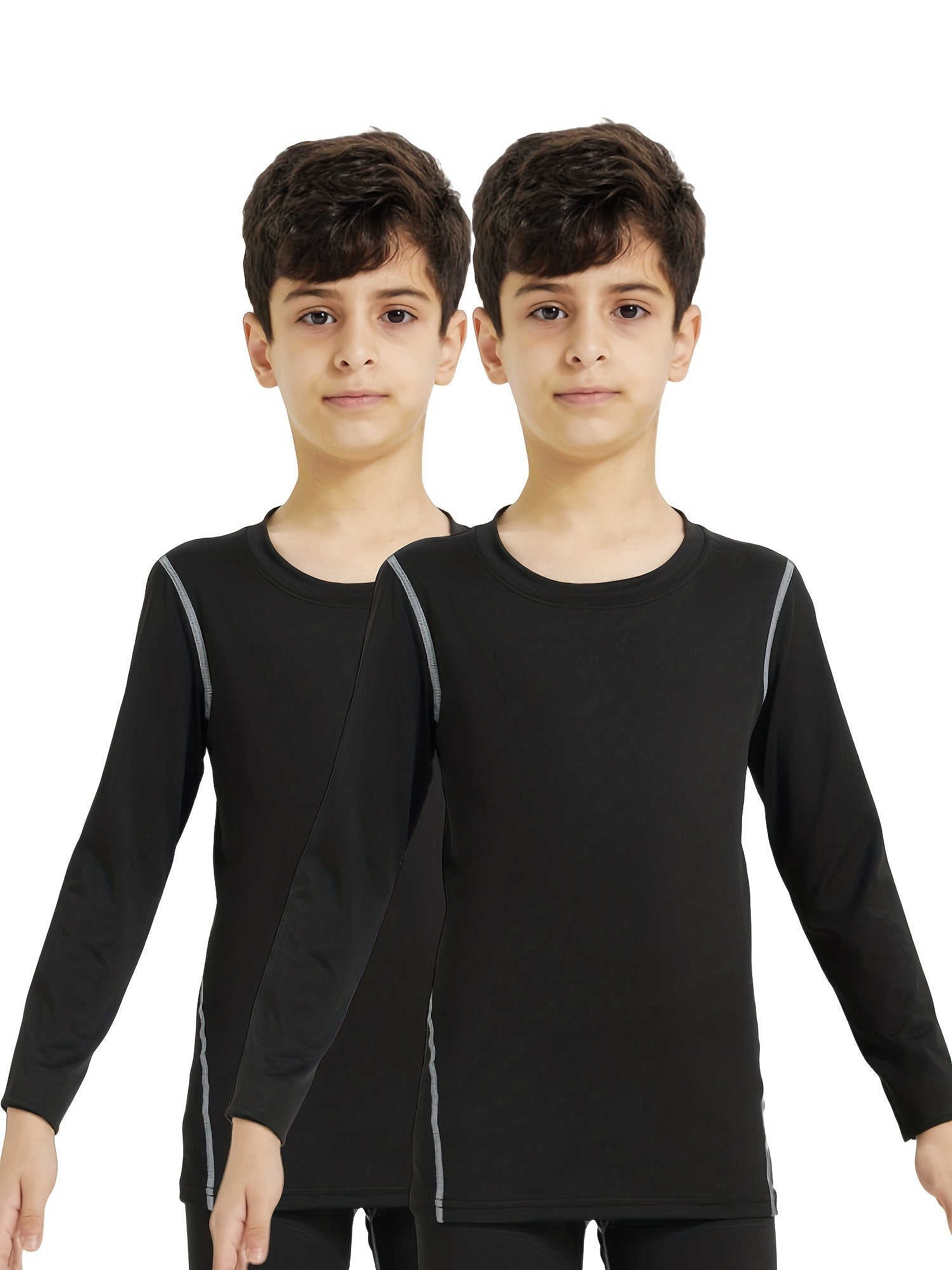 Kids' Long Sleeve Compression Shirts Moisture Wicking Baselayer