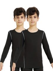 Kids' Long Sleeve Compression Shirts Moisture Wicking Baselayer