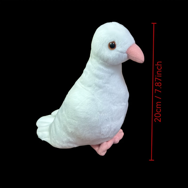 Soft Plush Pigeon Toy & Gray Stuffed Animal with Realistic Features