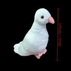 Soft Plush Pigeon Toy & Gray Stuffed Animal with Realistic Features
