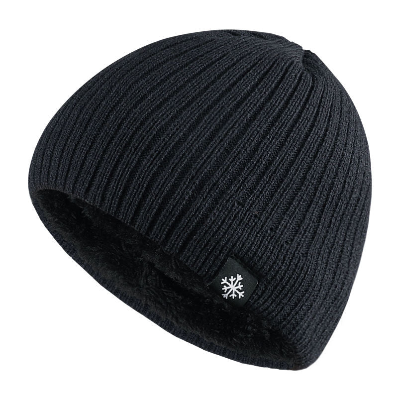 Autumn Winter Fleece Thermal Knitted Hat