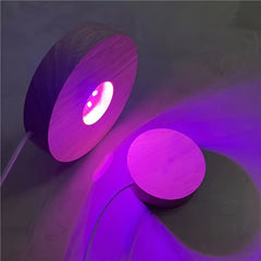 Colorful Wood Display Lamp DIY Night Light