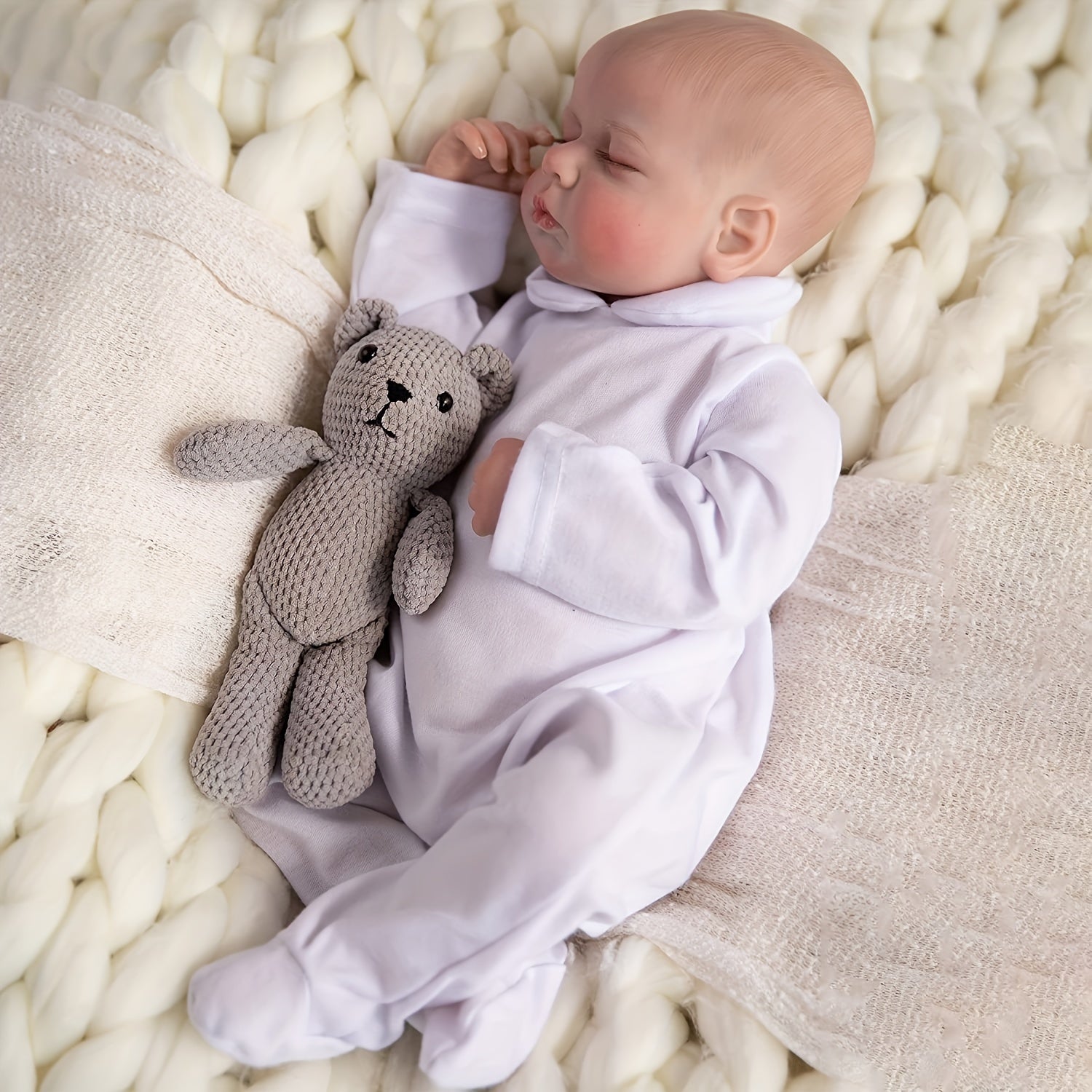 45 72 Cm Lifelike Real Soft Touch 3D Painted Reborn Doll Birthday Gift