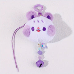 Macaron Blush Rabbit Keychain Pendant Plush Toy For Girls