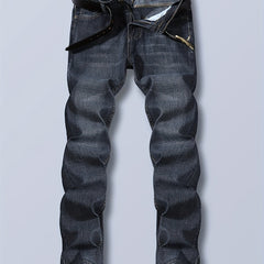 Men's Distressed Medium Stretch Denim Pants
